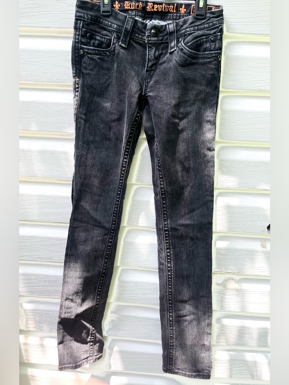 Rock Revival Women's Washed Black Skinny Jeans